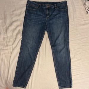 Simply Vera Wang Women's Blue Low Rise Dark Wash Skinny Jeans